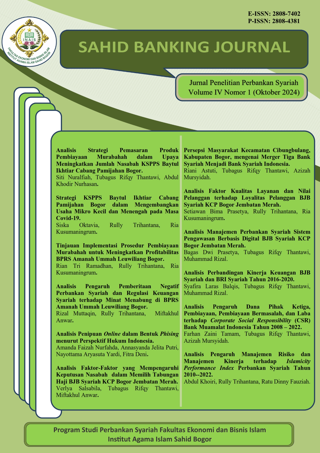 					View Vol. 4 No. 1 (2024): OCTOBER 2024 
				